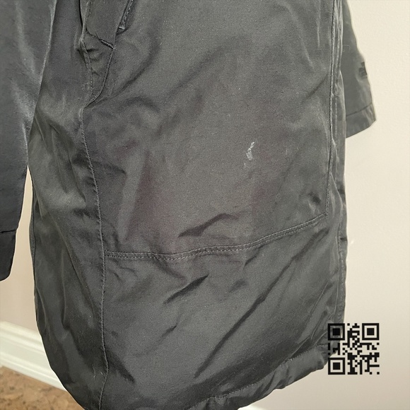 The North Face TNF Black 3/4 Mid Length Arctic Goose Down Winter Parka Coat - XS - Picture 4 of 12